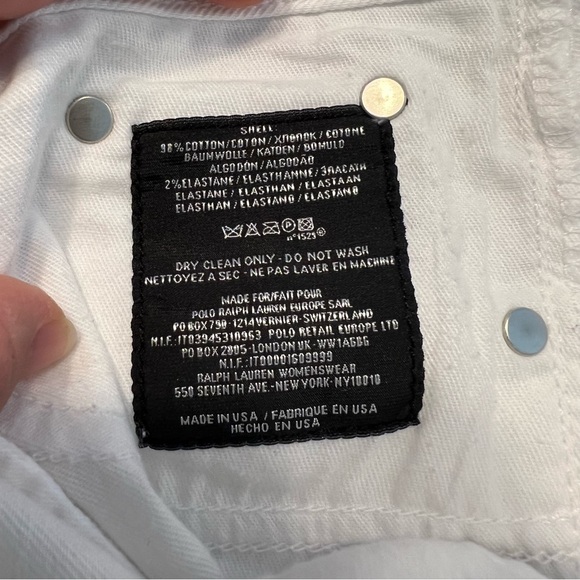 Ralph Lauren Women's Straight Leg Jeans - White 25inch waist - Picture 9 of 9